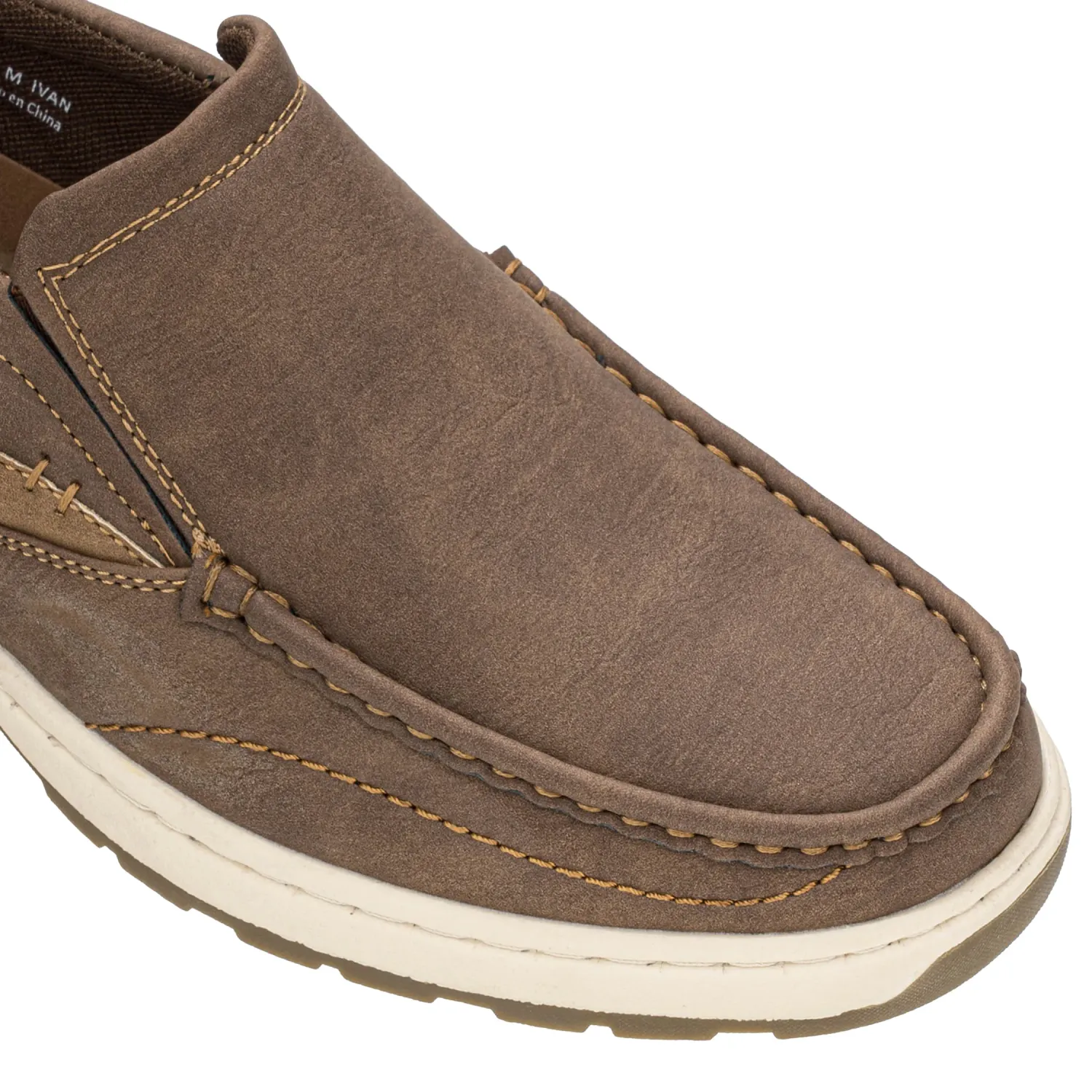 Mocasin Just4U Caballero M Ivan color marron | Platanitos