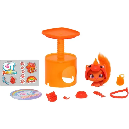 QT KITTIES Qt Rainbow Mini Figuras Sorpresa (Display 12 Unidades)