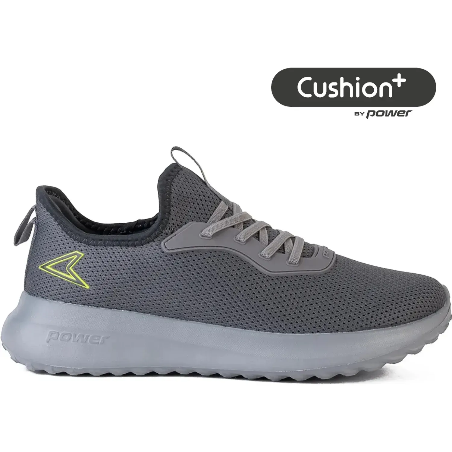 Zapatillas Power Running Hombre Primetime Inspo color gris / verde | Platanitos