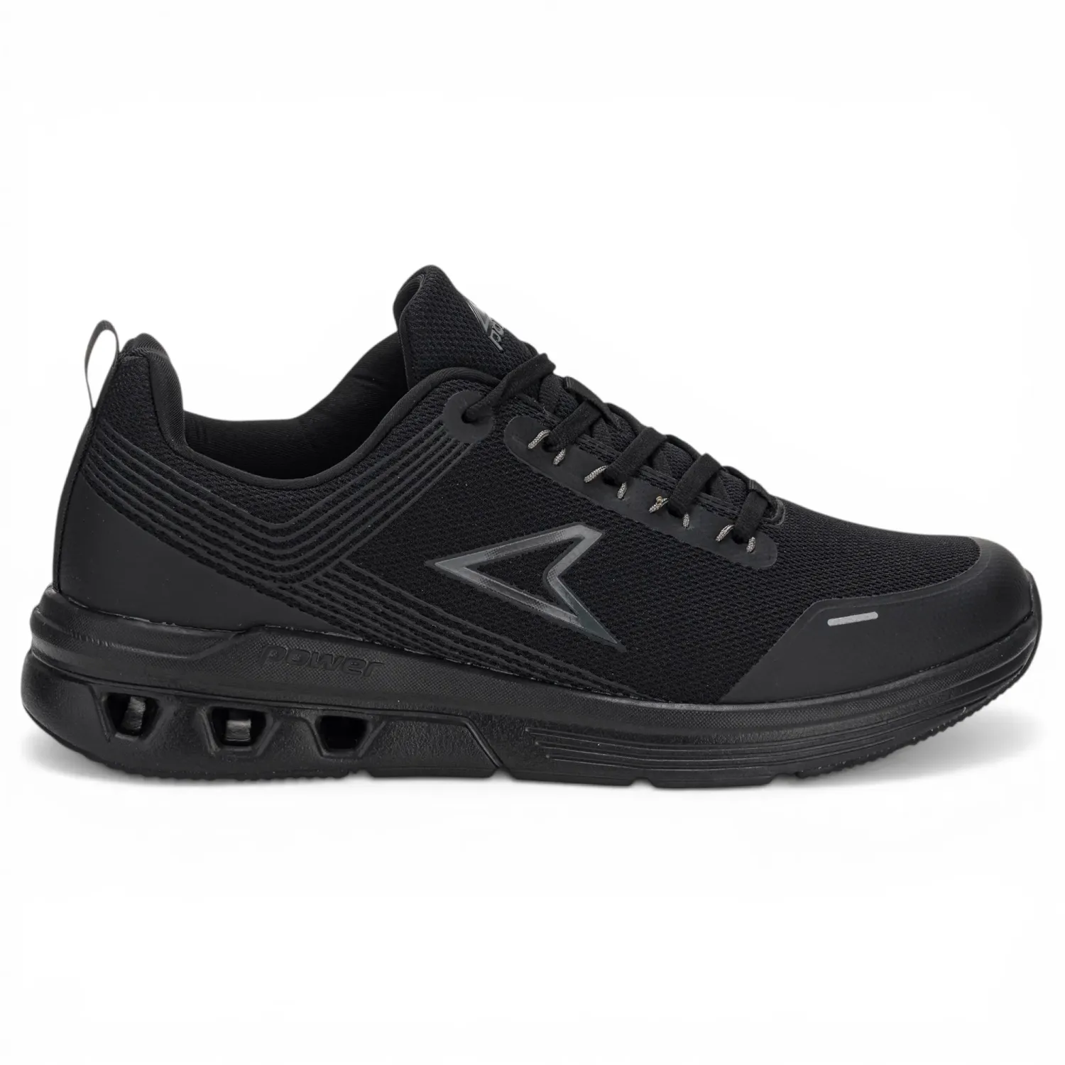 Zapatillas Power Running Hombre Export 100 color negro / plateado | Platanitos