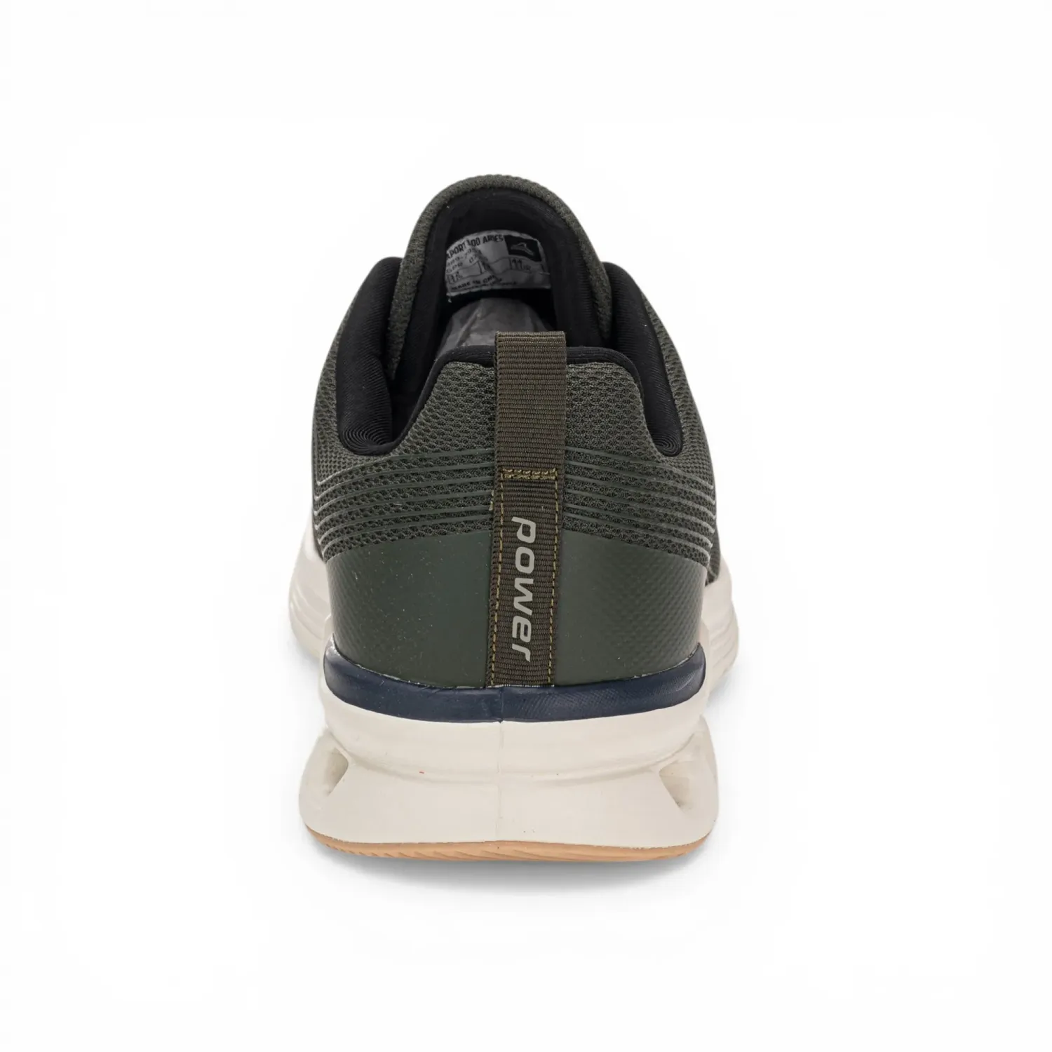 Power Zapatillas Power Running Hombre Export 100 color verde militar | Platanitos