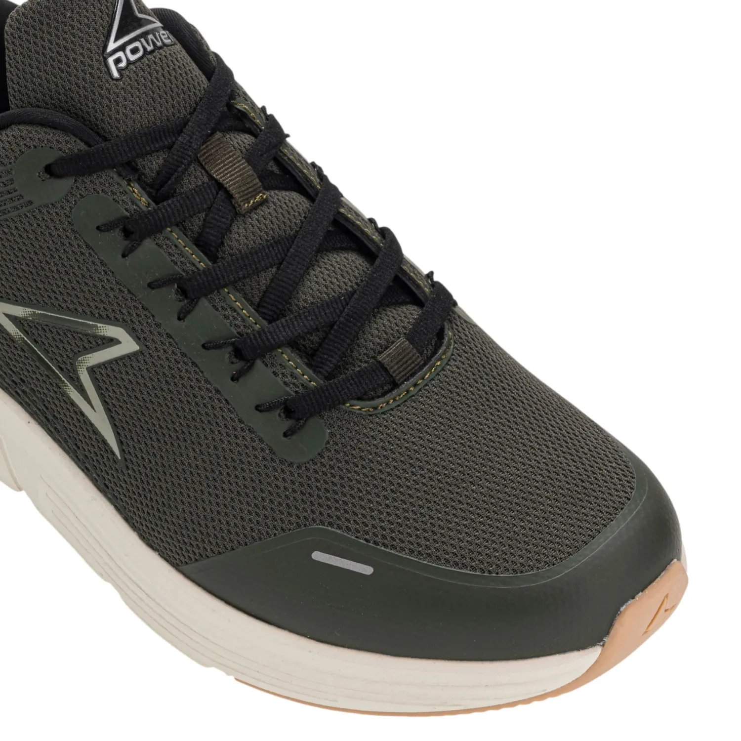 Power Zapatillas Power Running Hombre Export 100 color verde militar | Platanitos