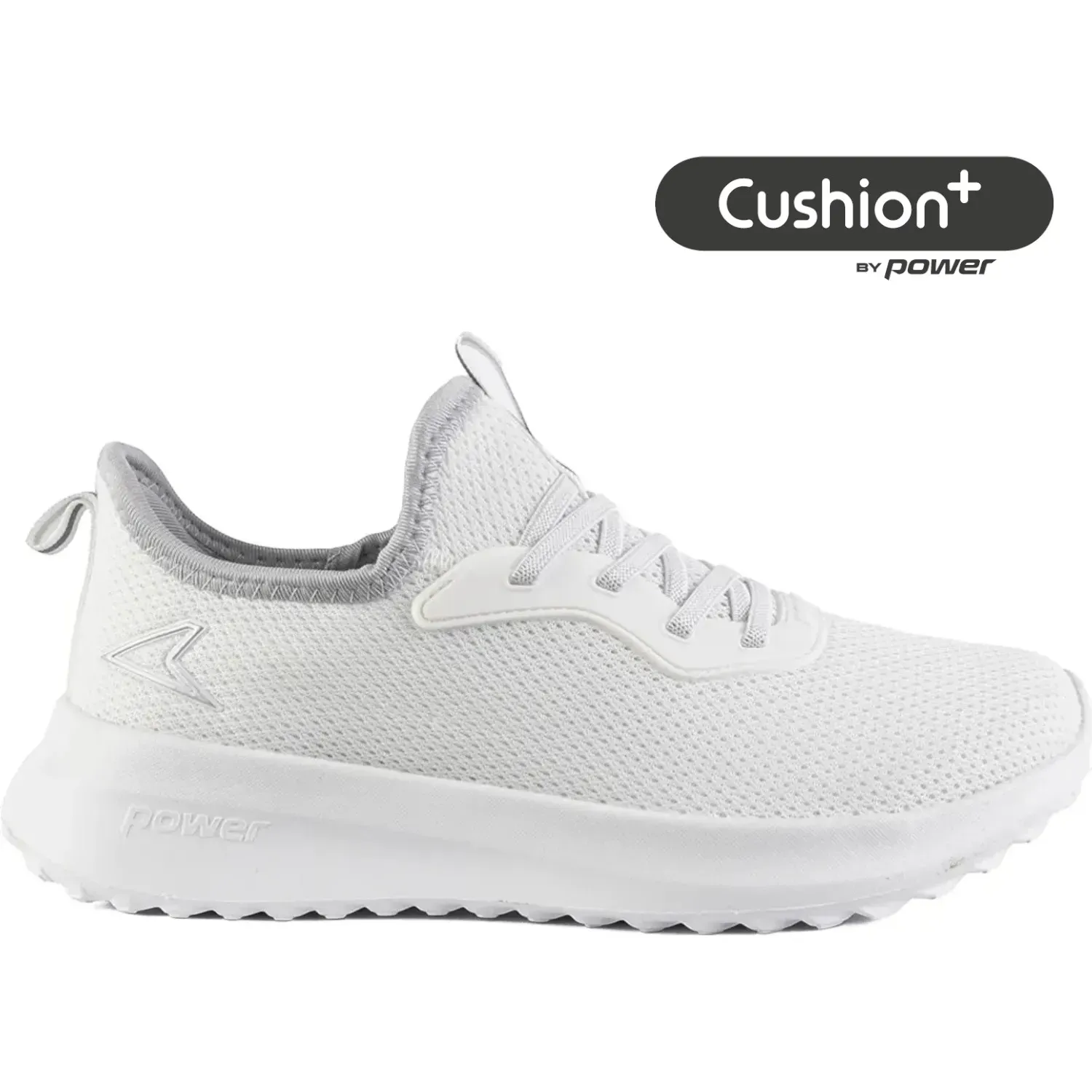 Power Zapatillas Power Running Mujer Primetime Inspo color blanco / gris | Platanitos