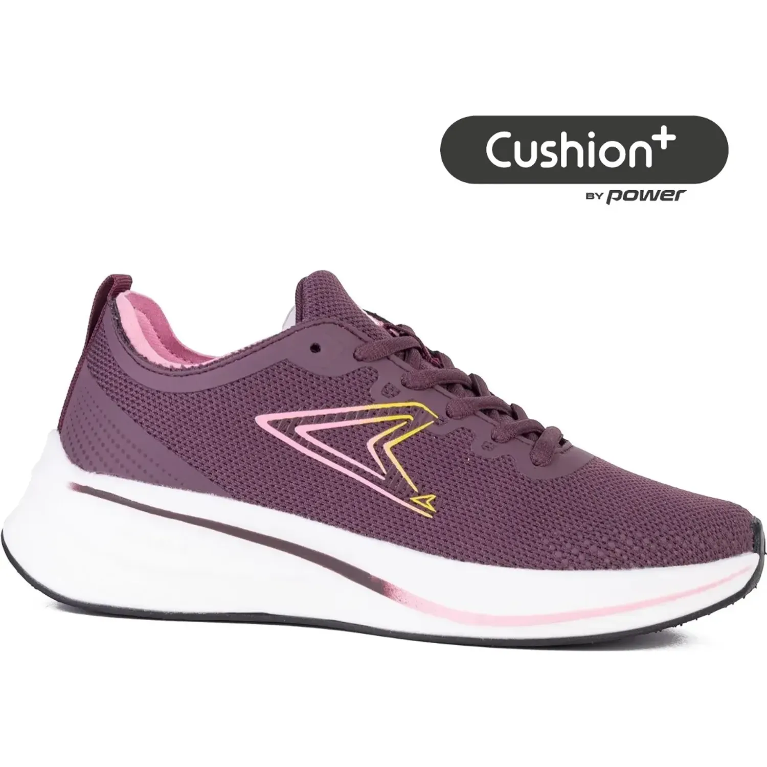 Power Zapatillas Power Running Mujer Swift color guinda | Platanitos