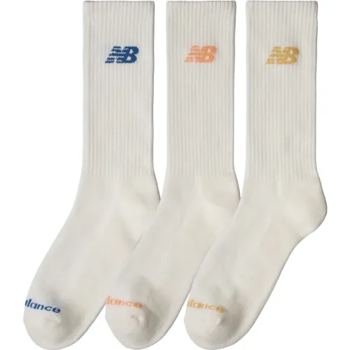 New Balance Medias Largas Lifestyle Unisex Everyday Crew - 3 Pares