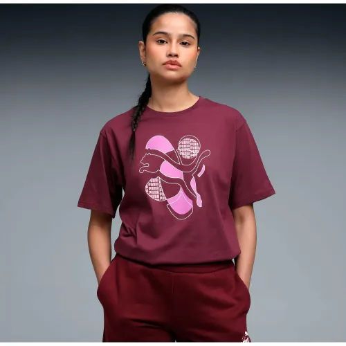 Puma Morado de Mujer modelo Polo Deportivo Mujer Graphic Relaxed Energy guindas mujer 2025112417134721497