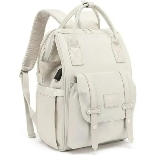 CAREFREE Beige de Bebita / Bebito modelo Mochila Unisex Pañalera Carefree beiges bebita 2025112516305532192