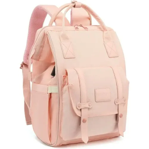 CAREFREE Rosado de Bebita / Bebito modelo Mochila Unisex Pañalera Carefree rosados bebita 2025112516305532195