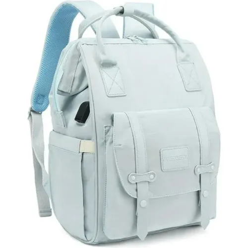 CAREFREE Celeste de Bebita / Bebito modelo Mochila Unisex Pañalera Carefree celestes bebita 2025112516305532201