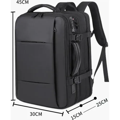 GENERICO Mochila Unisex Ejecutiva Expandible