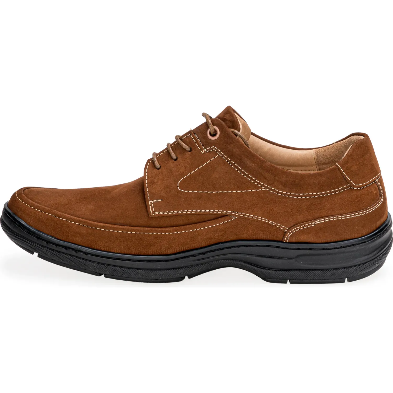 Zapato Hanover Casual Hombre Nobuck color habano | Platanitos