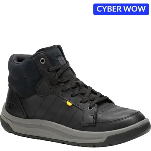 Botin Cat Casual Hombre Apa Cush Mid color negro | Platanitos