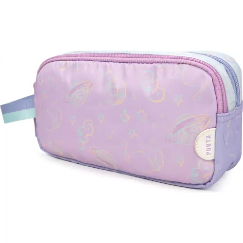 PORTA Cartuchera Escolar Niña Jasmine Fluffy Stitch