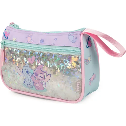 PORTA Cartuchera Escolar Niña Vany Stitch & Angel