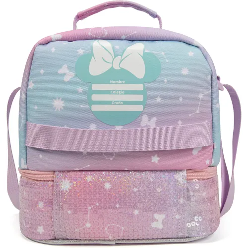 PORTA Lonchera Escolar Niña Kin Minnie Stars