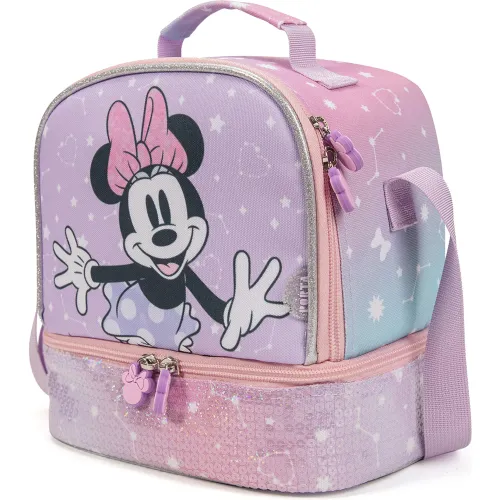 PORTA Lonchera Escolar Niña Kin Minnie Stars