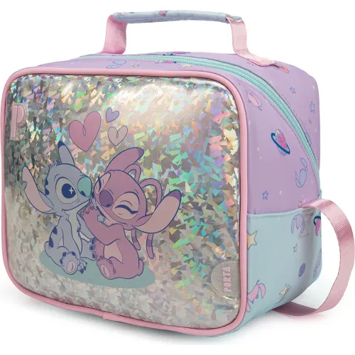 PORTA Lonchera Escolar Niña Vany Stitch & Angel