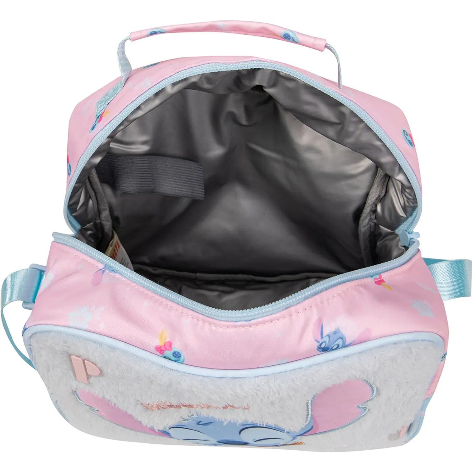 Lonchera Porta Escolar Niña Vany Stitch & Scrump color rosado | Platanitos