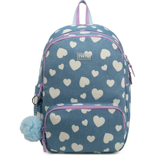 PORTA Celeste de Niña / Niño modelo Mochila Escolar Niña Aura Denim Hearts celestes niña 2025112723552248767  