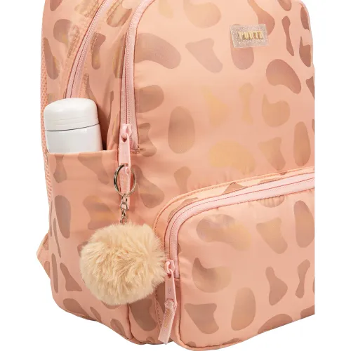PORTA Mochila Escolar Niña Aura Golden Cheetah