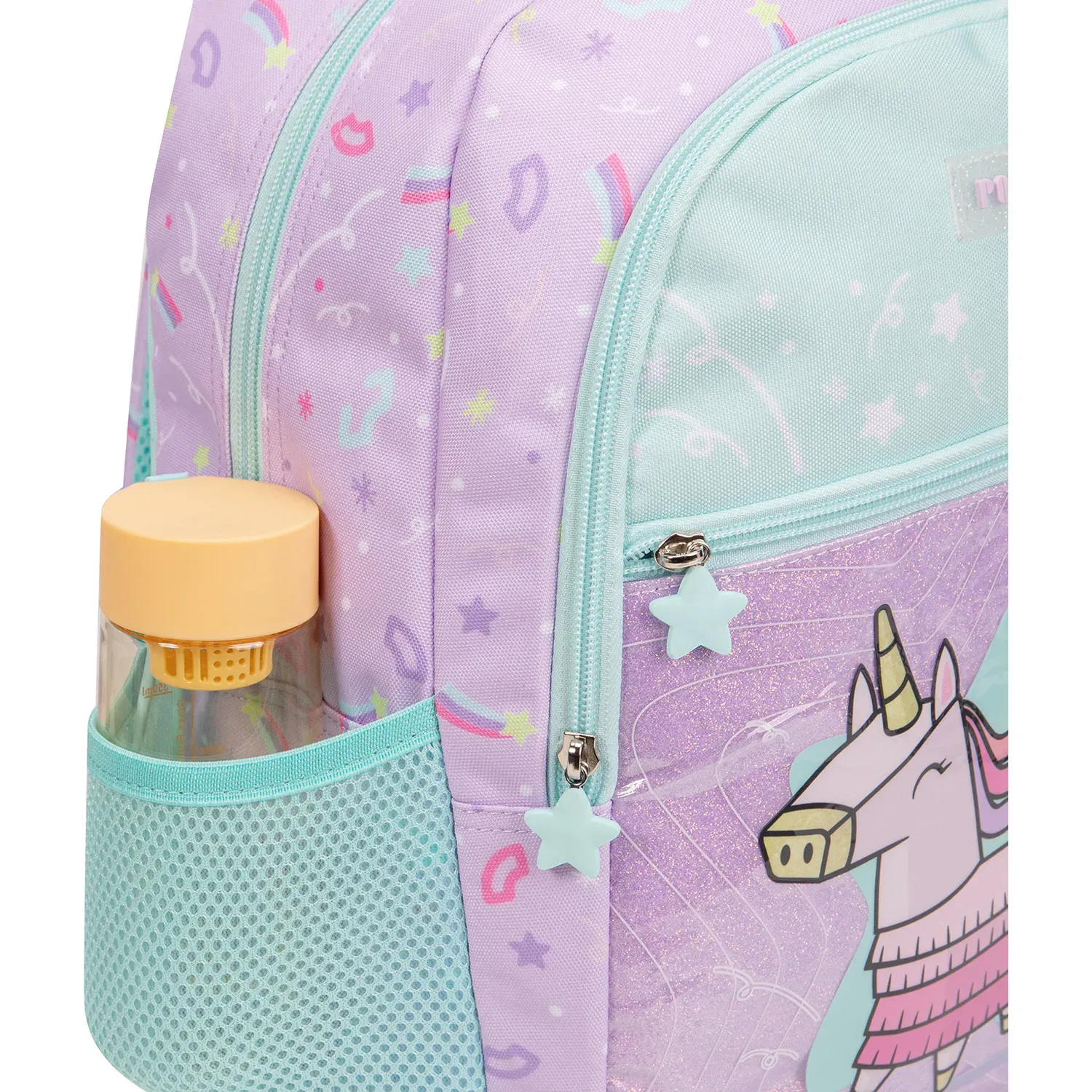 Mochila Porta Escolar Niña Loren Unicorn Party color multicolor | Platanitos