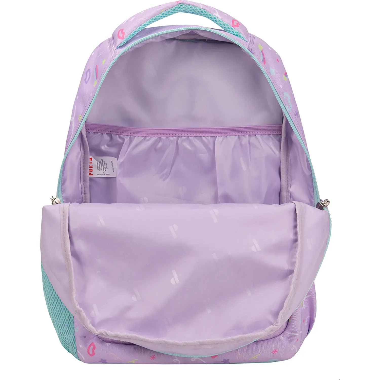 Mochila Porta Escolar Niña Loren Unicorn Party color multicolor | Platanitos