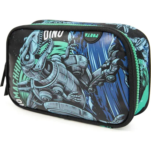 PORTA Cartuchera Escolar Niño Keno Dinobot