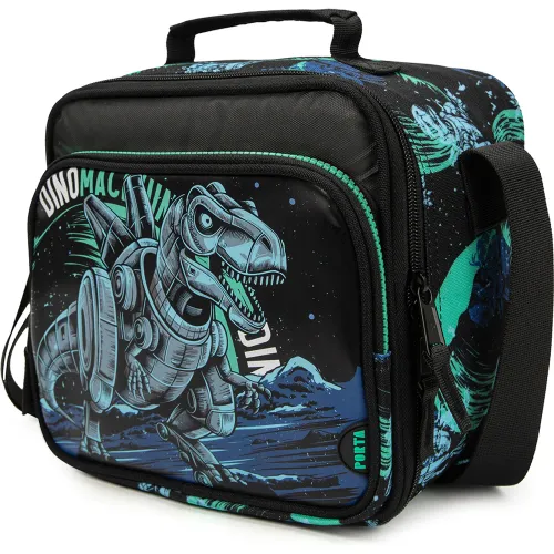 PORTA Lonchera Escolar Niño Keno Dinobot