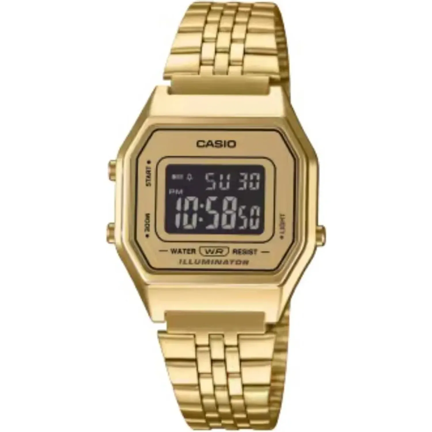 Reloj Casio Unisex Casio La680wga-9bdf color dorado | Platanitos