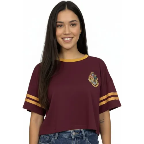 HARRY POTTER Polo Crop Manga Corta Mujer Harry Potter Hpr-002