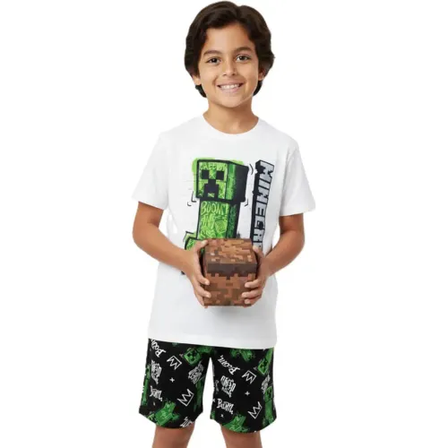 MINECRAFT Blanco de Niño modelo Pijama Manga Corta Niño Minecraft Mnc-020 blancos niño 2025112816510554939  