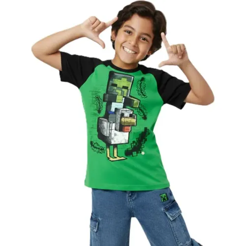 MINECRAFT Verde de Niño modelo Polo Manga Corta Niño Minecraft Mnc-020 verdes niño 2025112816510554999  
