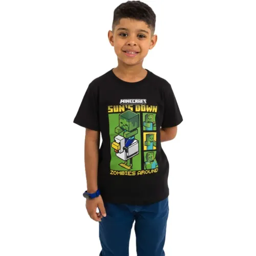 MINECRAFT Negro de Niño modelo Polo Manga Corta Niño Minecraft Mnc-021 negros niño 2025112816510555116  