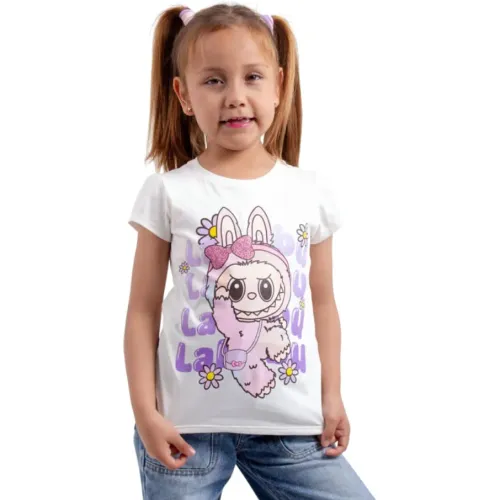 LABUBU Marfil de Niña modelo Polo Manga Corta Niña Labubu Mca-007 marfiles niña 2025112816510555218