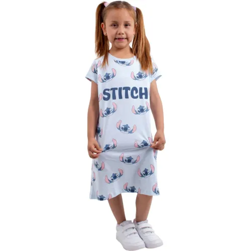 STITCH Celeste de Niña modelo Pijama Manga Corta Niña Stitch Lls-096 celestes niña 2025112816510555266