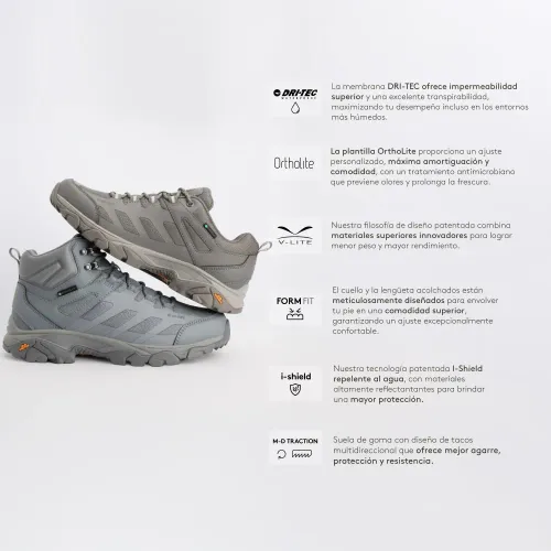 Hi-Tec Zapatillas De Outdoor Mujer Ravus 2.0 Mid Wp Women'S