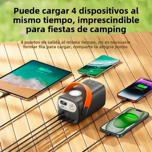REMAX Power Bank Remax Rpp‑123 Gris 60000mah 27w Carga Rápida