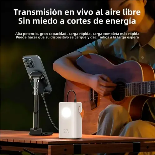 REMAX Power Bank Remax Rpp‑123 Gris 60000mah 27w Carga Rápida