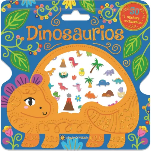 EL GATO DE HOJALATA Dinosaurios - Stickers Acolchaditos