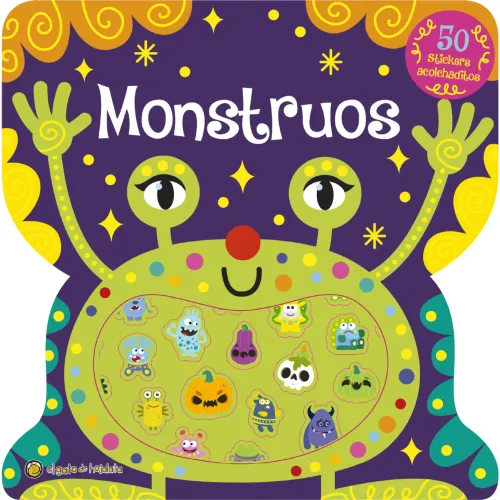 EL GATO DE HOJALATA Monstruos  - Stickers Acolchaditos