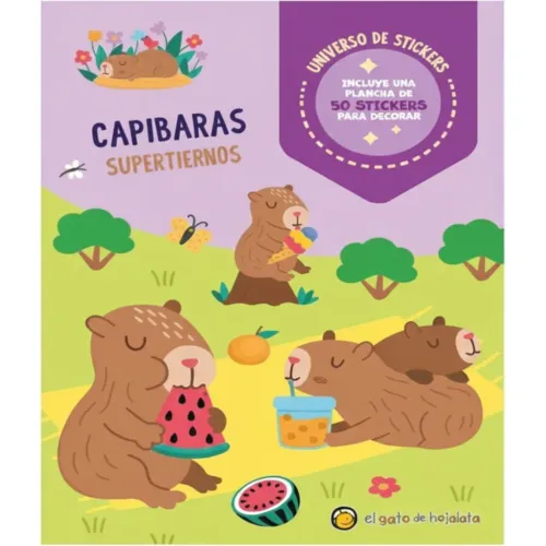 EL GATO DE HOJALATA Universo De Stickers - Capibaras: Supertiernos