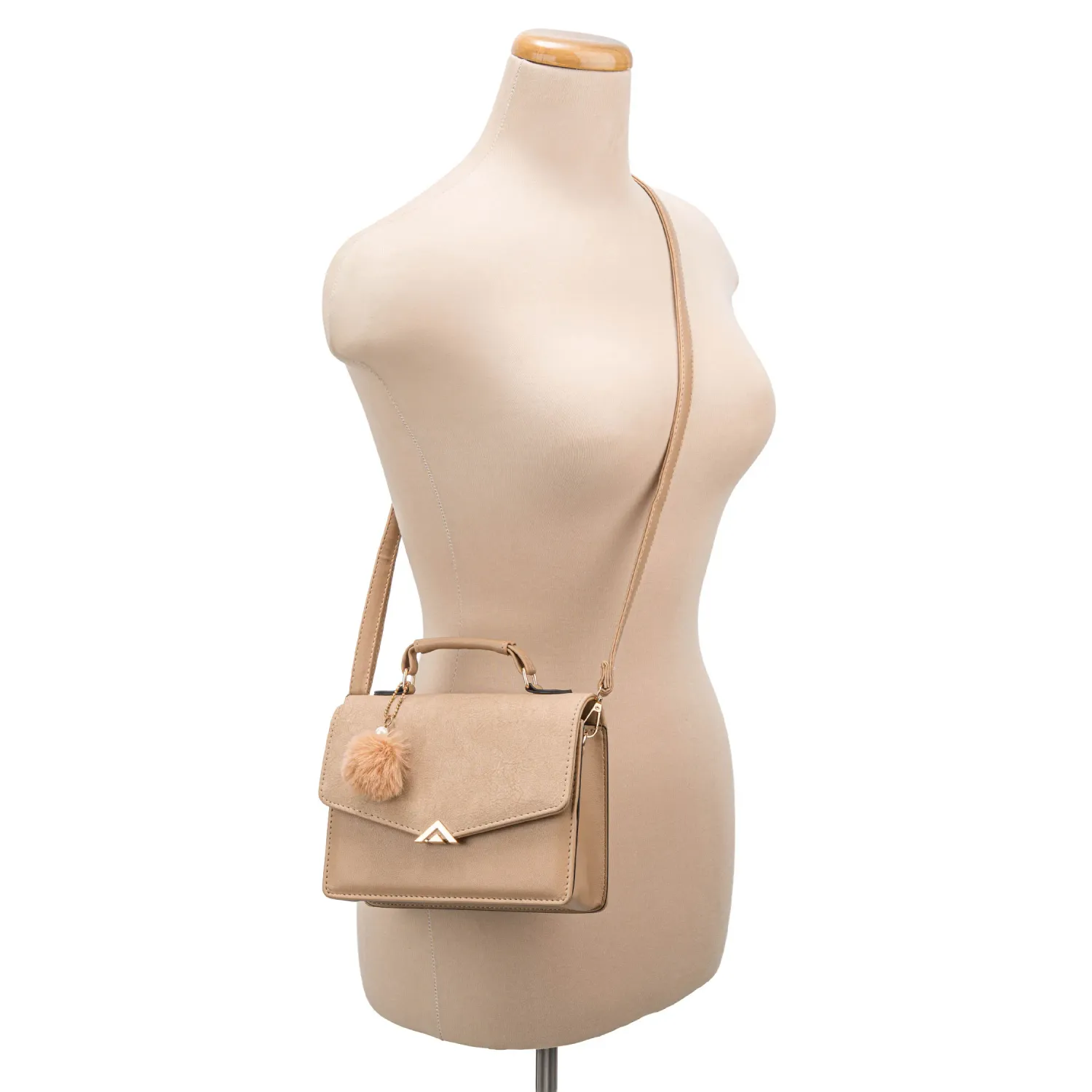 Cartera Limoni De Vestir Luffy color beige | Platanitos