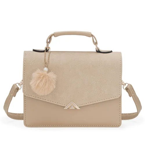 Cartera Limoni De Vestir Luffy color beige | Platanitos