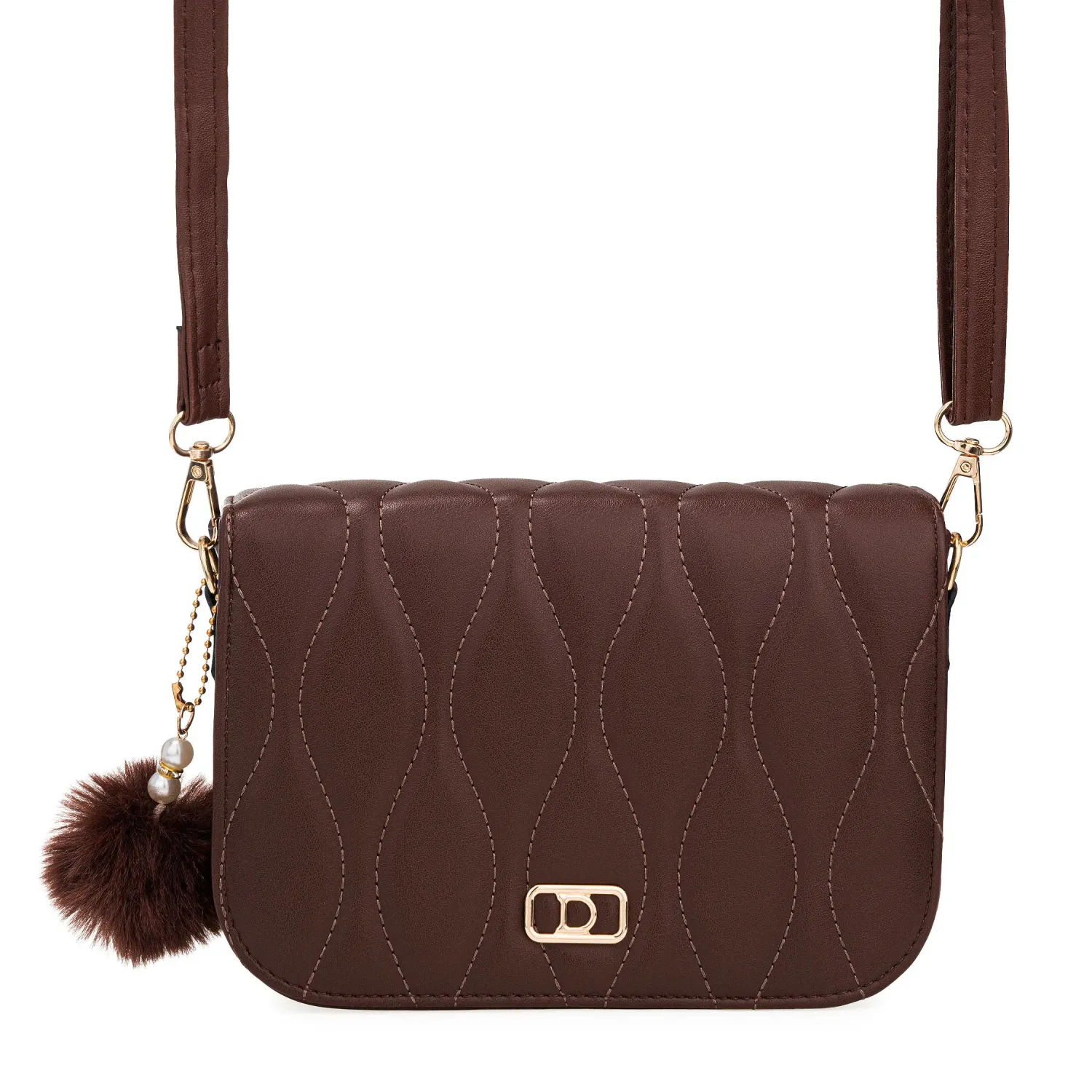 Cartera Limoni De Vestir Linay color marron | Platanitos