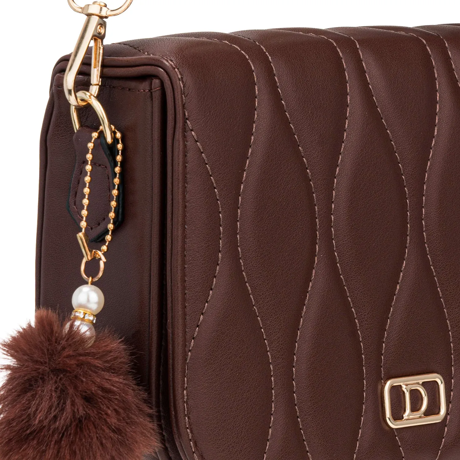 Cartera Limoni De Vestir Linay color marron | Platanitos