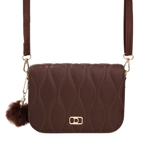 Cartera Limoni De Vestir Linay color marron | Platanitos