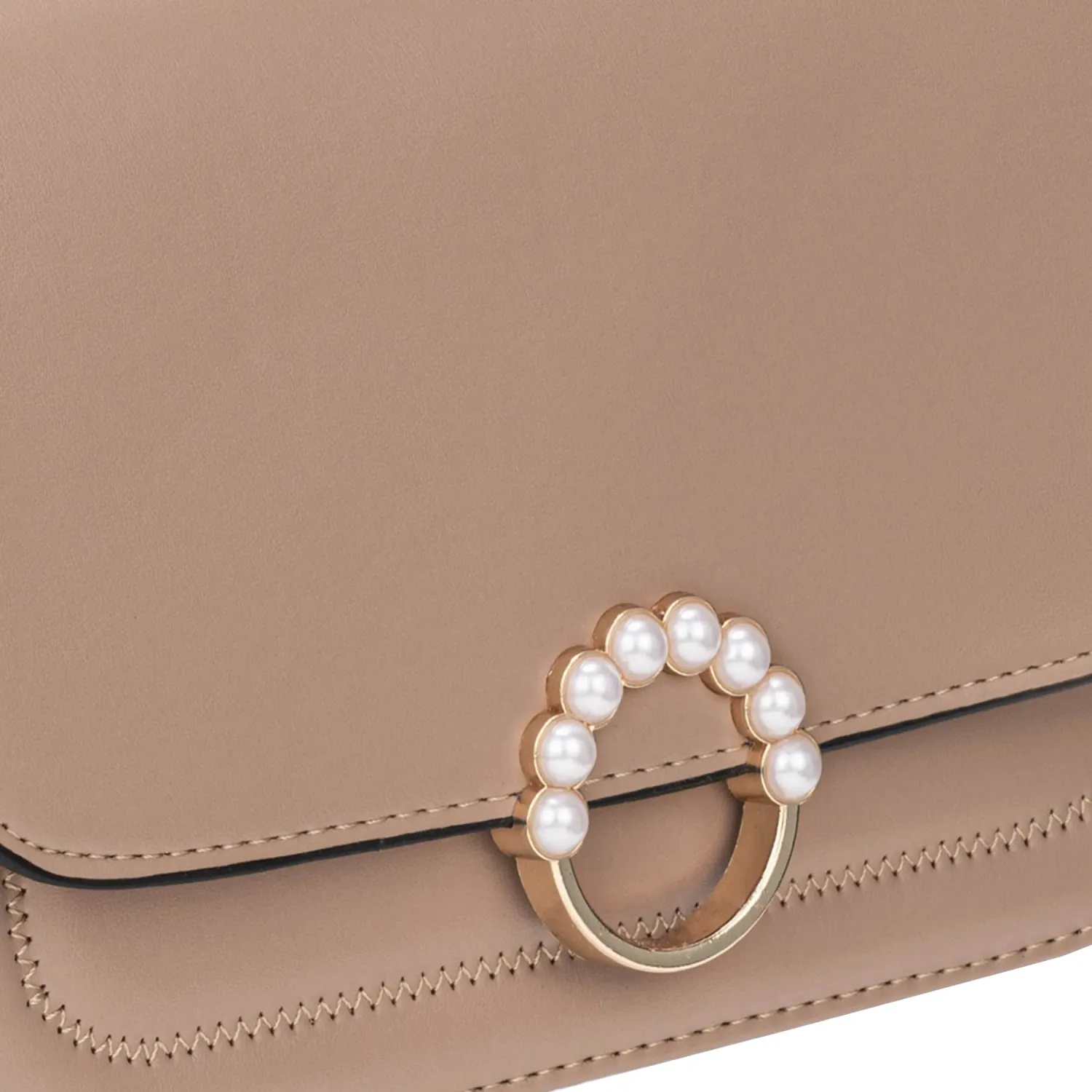 Cartera Limoni De Vestir Mena color nude oscuro | Platanitos