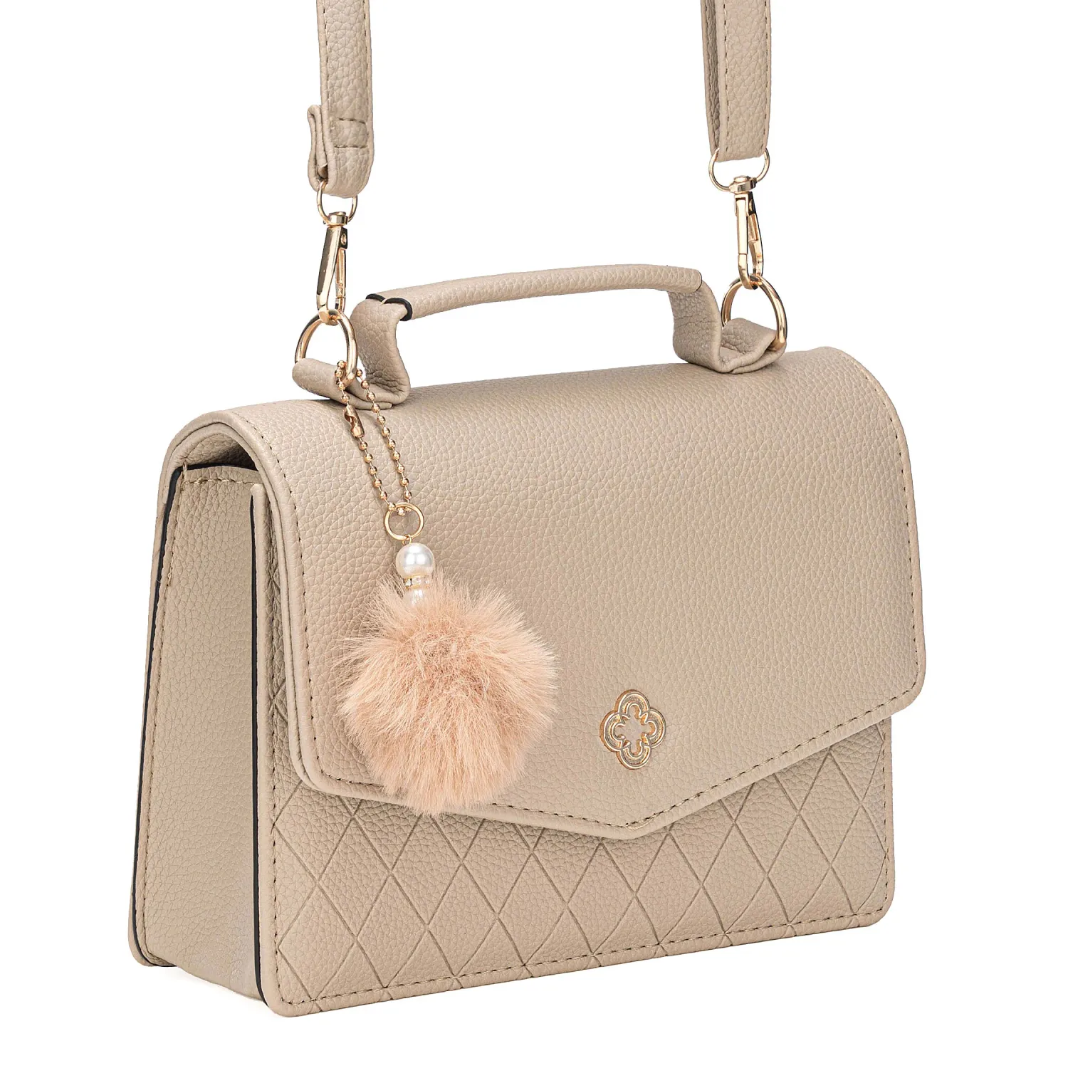 Cartera Limoni De Vestir Nesso color beige | Platanitos