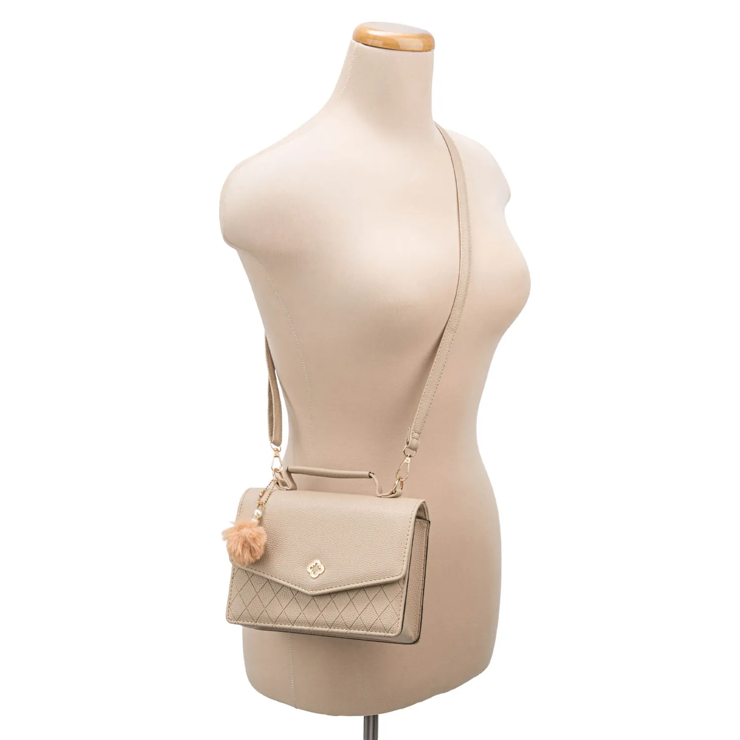 Cartera Limoni De Vestir Nesso color beige | Platanitos