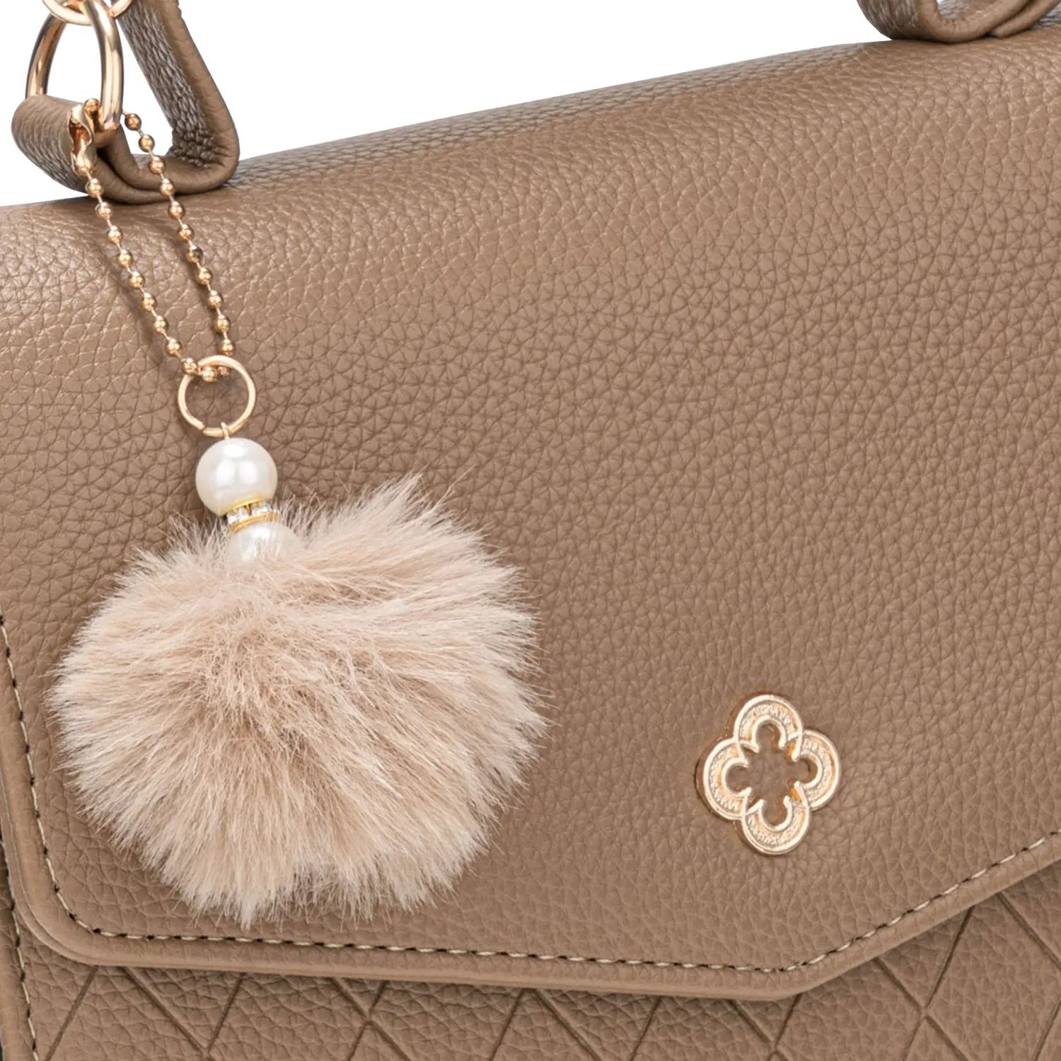 Cartera Limoni De Vestir Nesso color topo | Platanitos